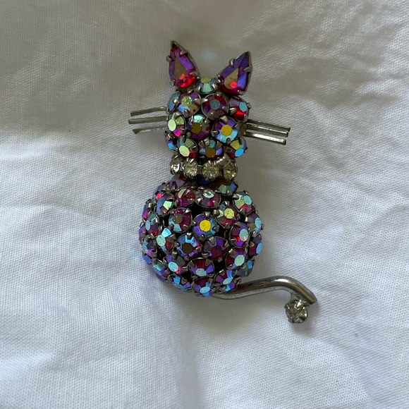 Vintage WARNER Kitty Brooch. - Picture 7 of 10